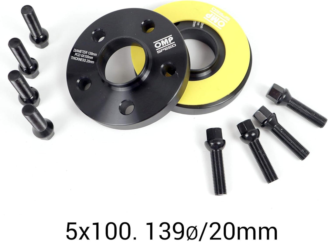 Omp Speed Set Abstandhalter Omp 20Mm 5X100 57.1 M14X1.5 Conic+14X1.5 Ball 5x100 57.1 20mm, 5x100 57.