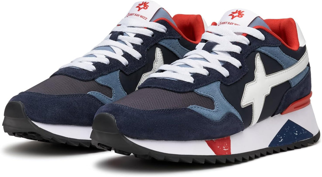 w6yz Yak-M.-Sneakers aus technischem Gewebe und Veloursleder 40 EU Blau Azurblau, 40 EU Blau Azurbla