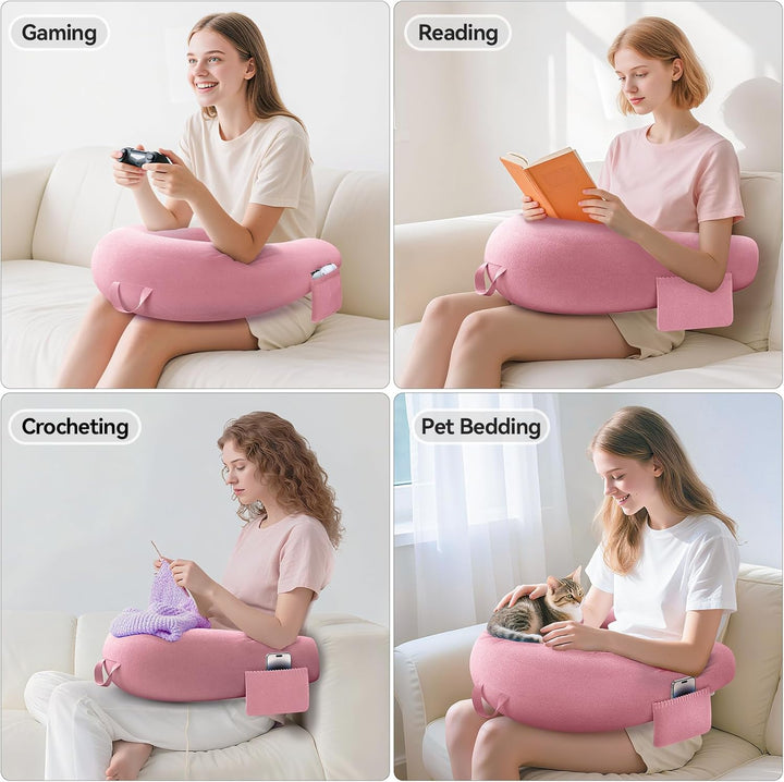 Gaming Kissen & Lesekissen, Reading Pillow für das Sitzen auf dem Bett/Sofa/Fussboden, Fütterungs/Hä
