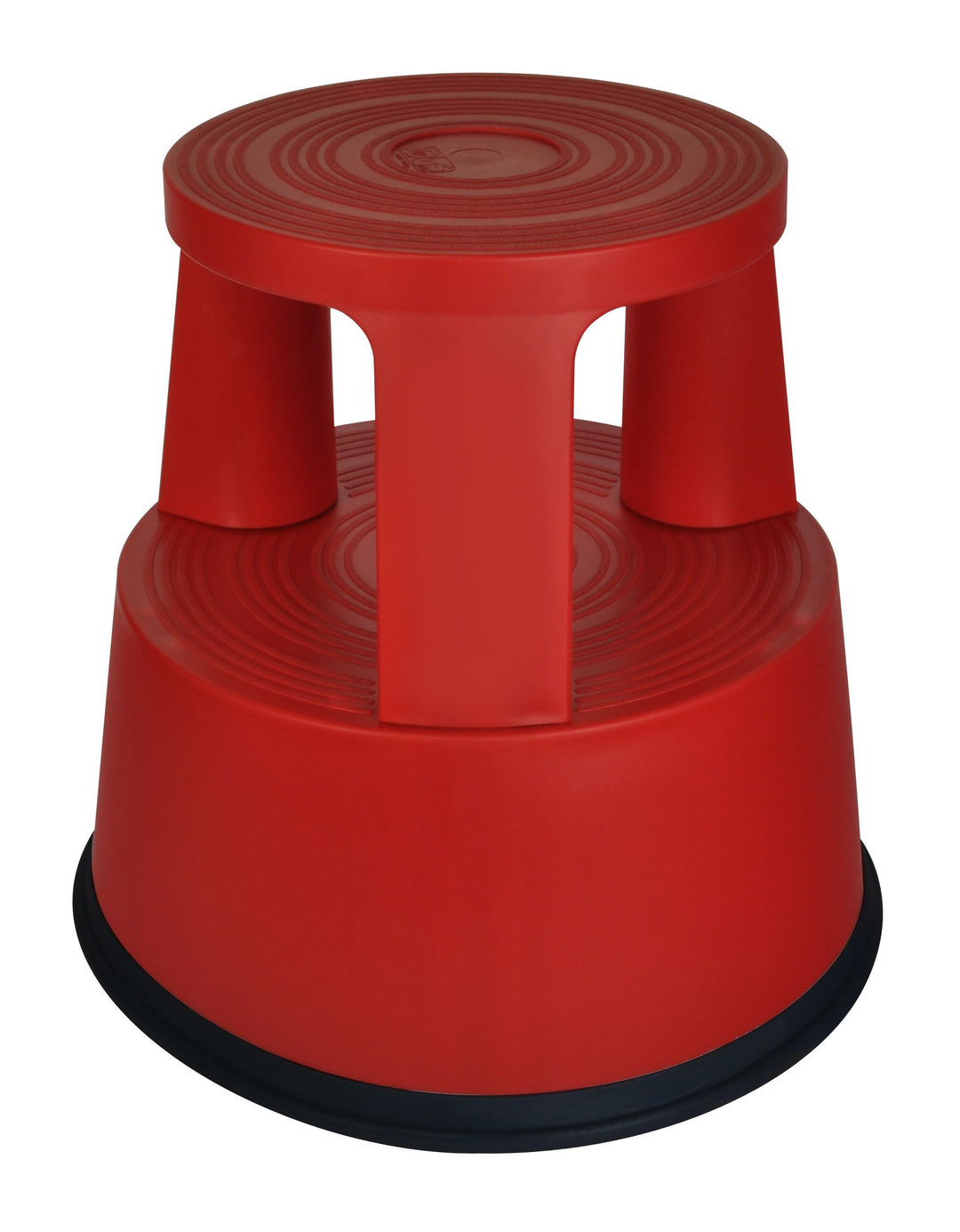 DESQ 60060.03 Tritthocker bruchfester Kunststoff Frischer, Moderner Look rot, Rot