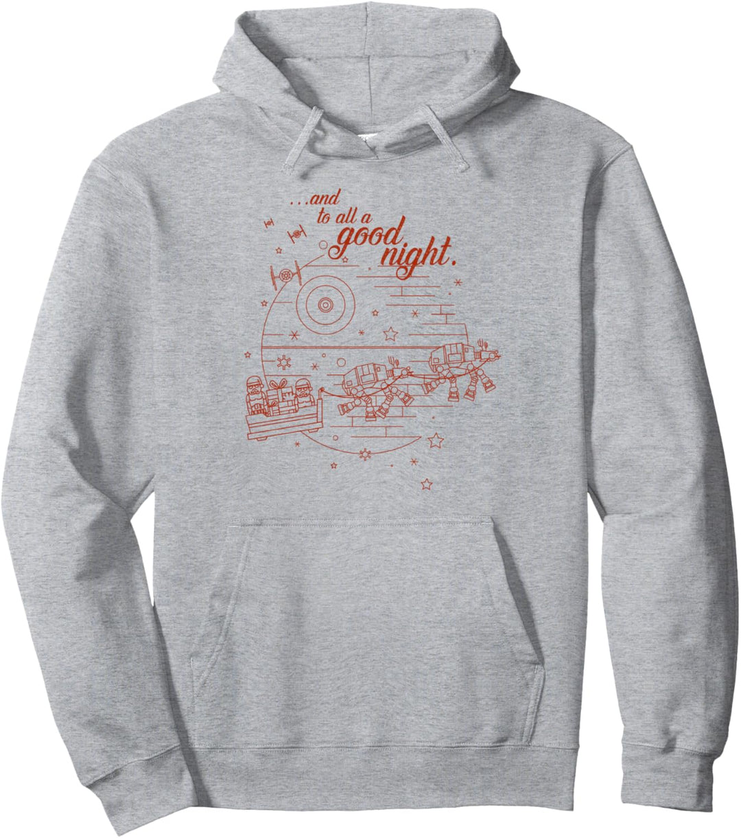 Star Wars Christmas Death Star And To All A Good Night Pullover Hoodie
