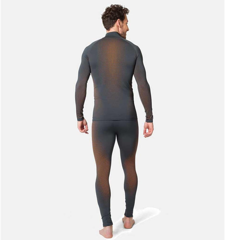 Odlo Herren Performance Warm Eco_196222 Funktionsunterwäsche Langarm Shirt mit Reissverschluss L Ind