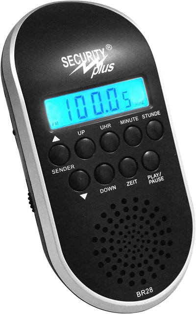 Security Plus Fahrrad Radio BR 28, schwarz, 20 x 15 x 7 cm