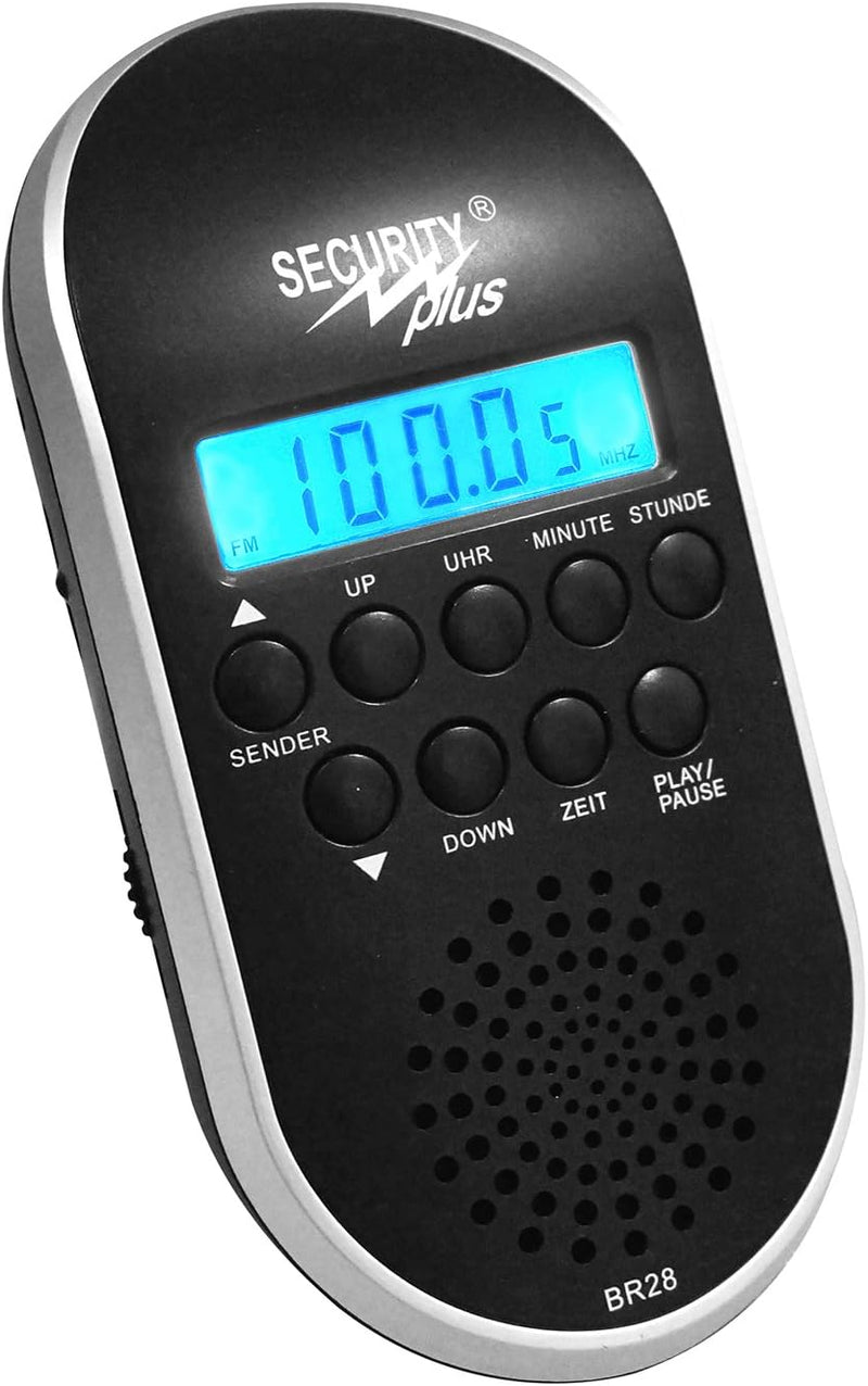 Security Plus Fahrrad Radio BR 28, schwarz, 20 x 15 x 7 cm