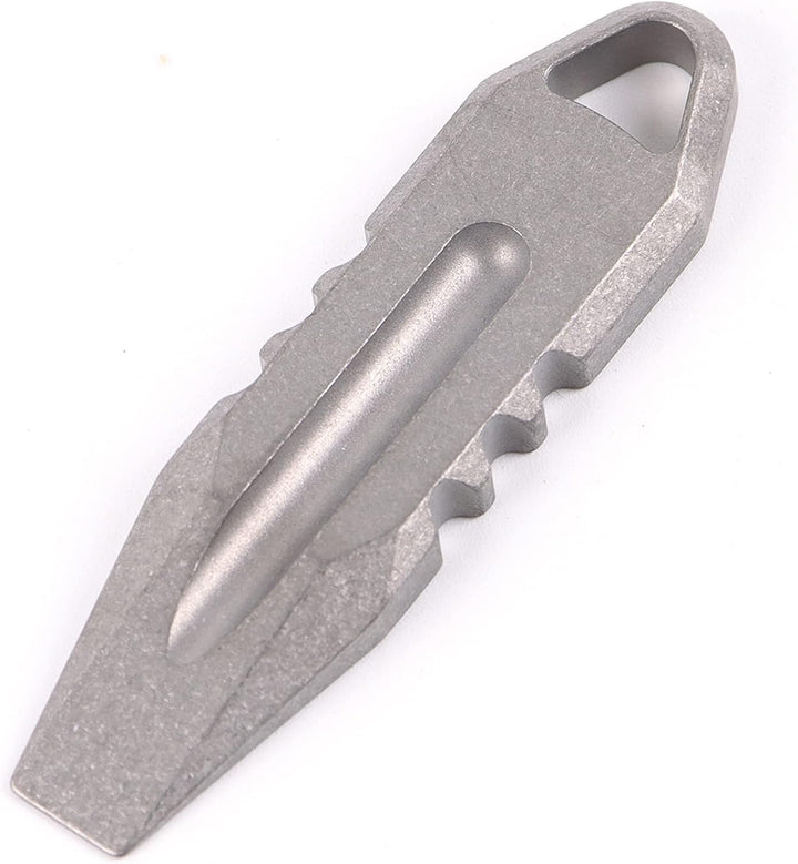 Hamans Tragbarer Mini-Schlüsselanhänger aus Titan, EDC (grau), Grau