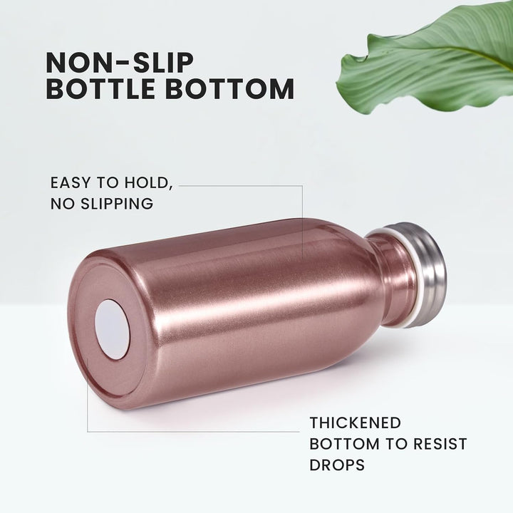 Trinkflasche Thermo Edelstahl 350ml, für heisse und kalte Getränke | Thermoflasche aus Edelstahl, do