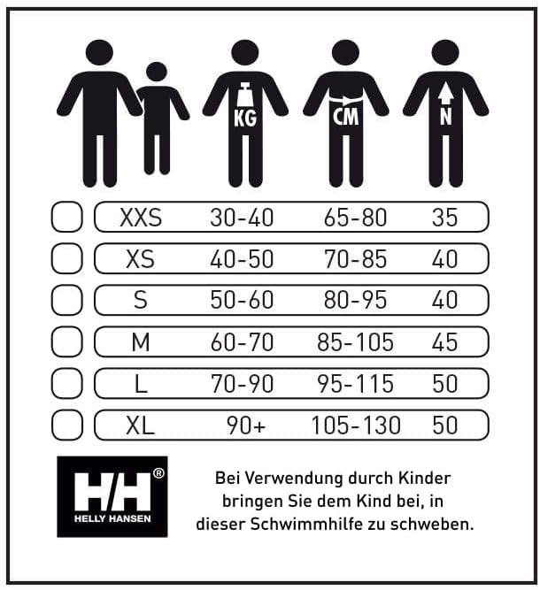 Helly Hansen Unisex Sport II Schwimmweste 60/70 Rot, 60/70 Rot