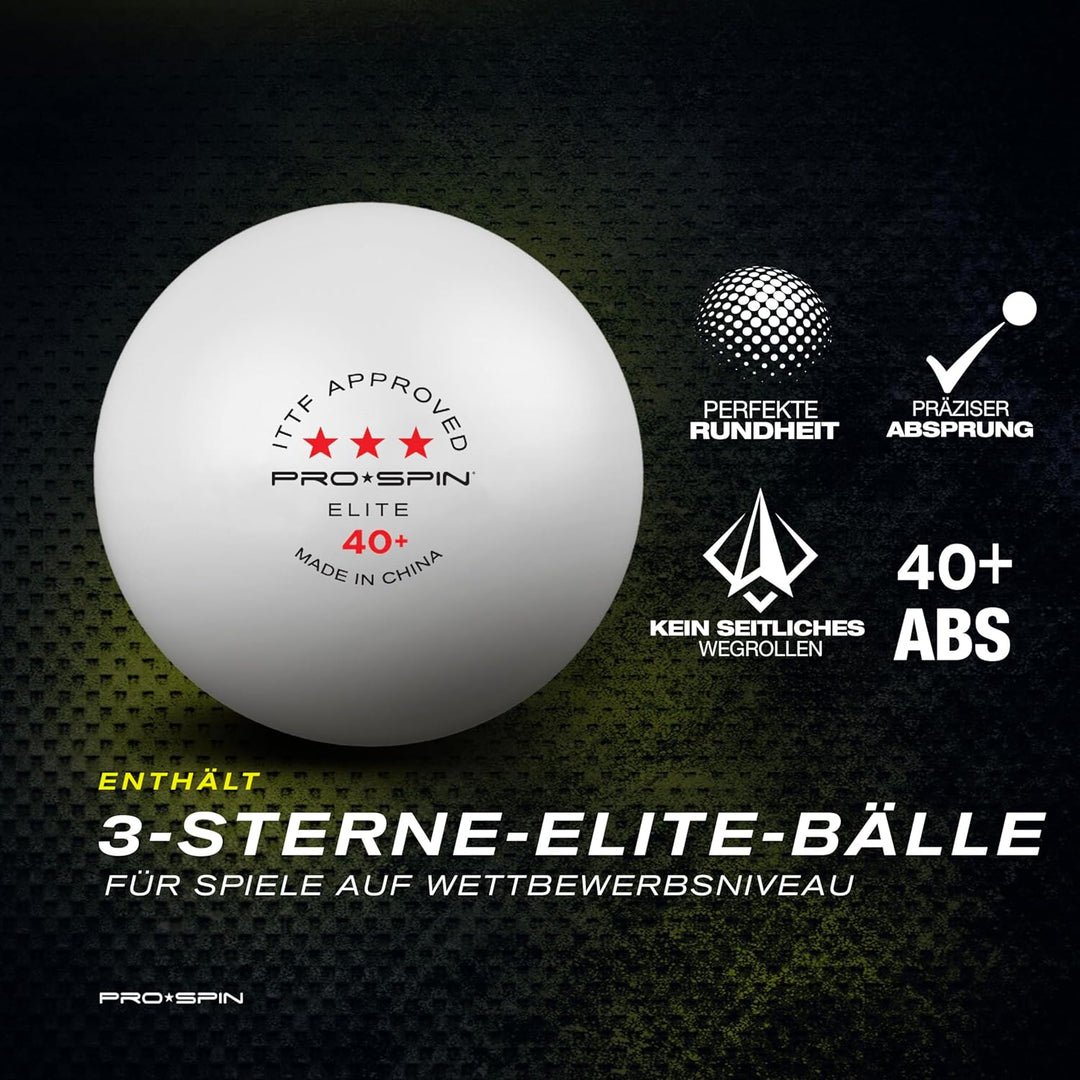 PRO SPIN Tischtennisschläger - Carbon Profischläger, Überlegener Präzision, Spin - Profi-Obergummi,