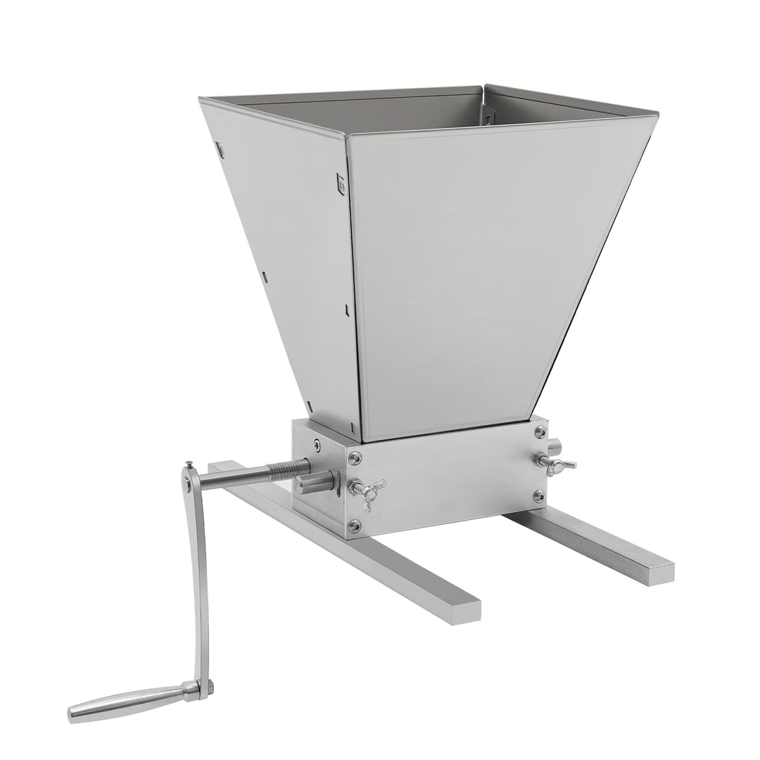 Getreidemühle, 1,06 gal, Doppelrollen-Schleifmaschine aus Edelstahl, Mahlwerk von Hand oder mit eine