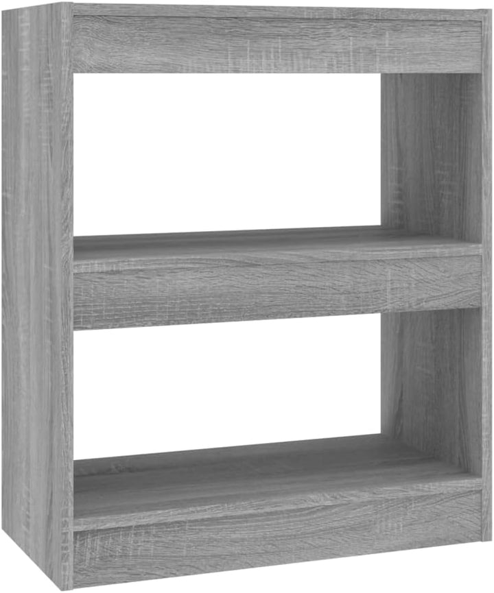 WIFESE Bücherregal Raumteiler 60x30x72 cm 2 Fächer Holzregal Regal für Büro Arbeitszimmer Wohnzimmer