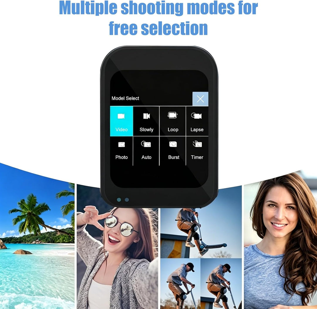 OBEST 4K Handheld Pocket Camera mit Gesichtserkennung, 4K Mini Vlog Camera