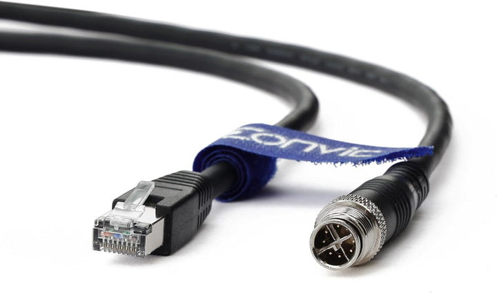 Eonvic M12 X-Code Ethernet TAIYO High-Flex Cognex Kamera Netzwerkkabel Black 5M, Black 5M
