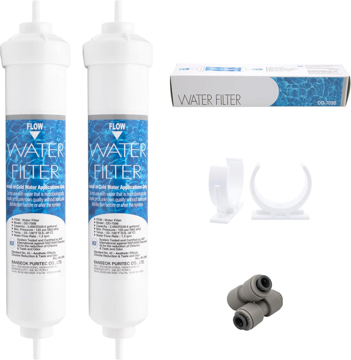 2 Stück Daewoo Ersatz Wasserfilter DD-7098 für FRN, FRS Serien
