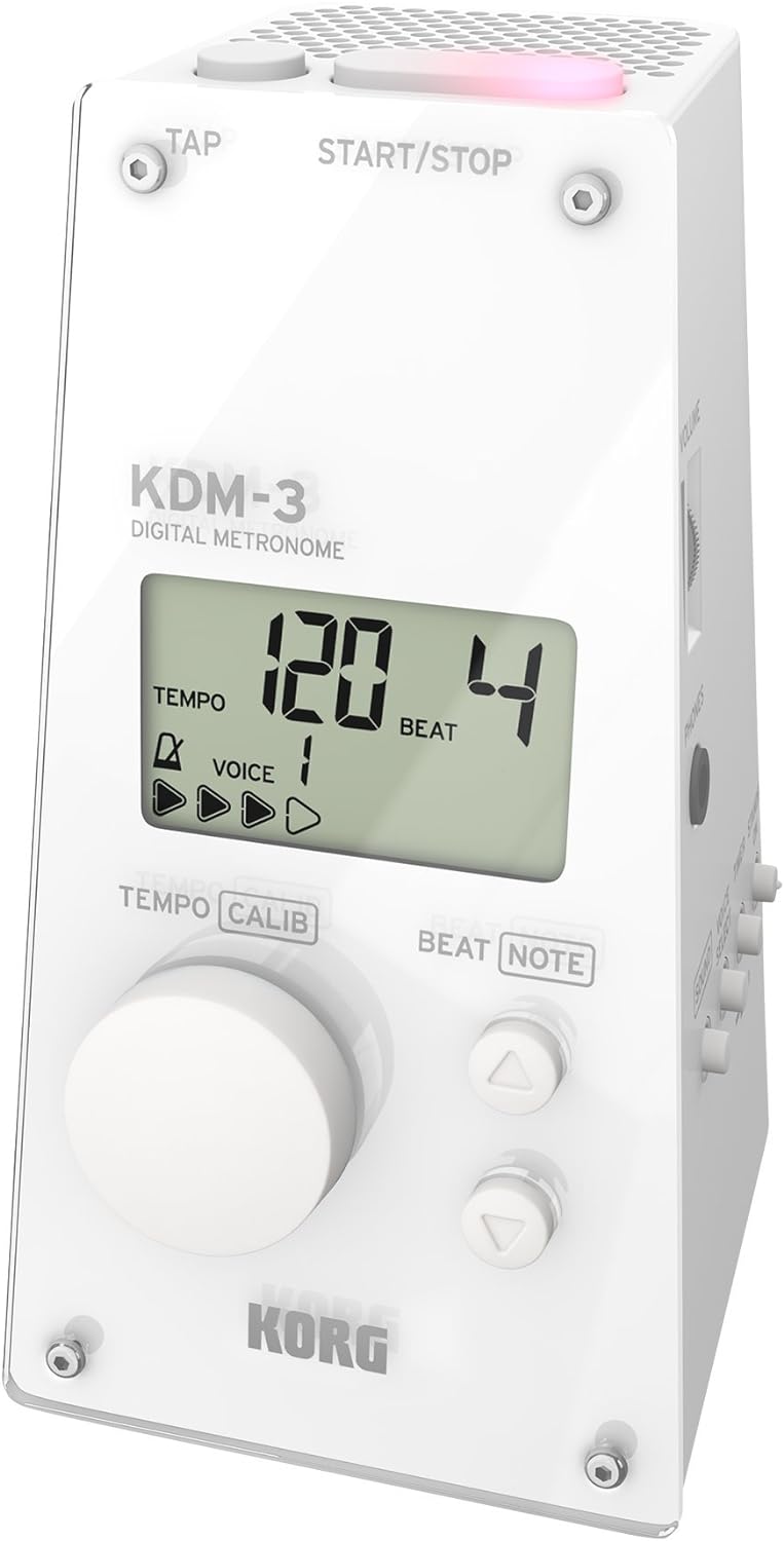 Korg Metronom KDM-3-WH Metronom KDM-3 WH White KDM-3 Single, White KDM-3 Single