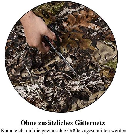 LOOGU Tarnnetz Sichtschutz Netz Sonnenschutz Dekoration Waldoptik Baum Muster für Haus Garten Campin