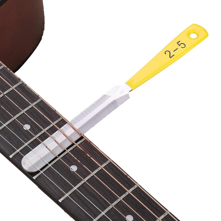 3 Stück Sattelfeilen Gitarre, Gitarren Mutter Dateien Doppelkanten-Nut-Schlitzfeile Gitarre Nut File