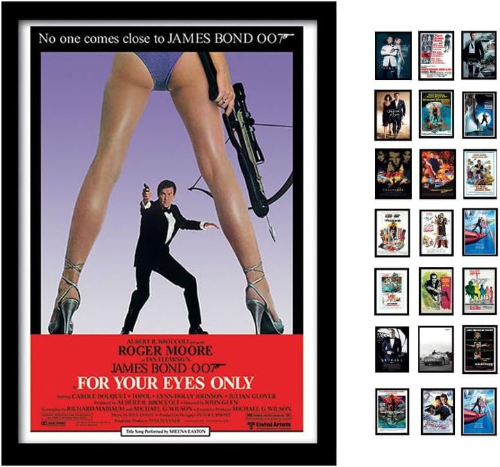 James Bond Memorabilia, Mehrfarbig, 30 x 40cm