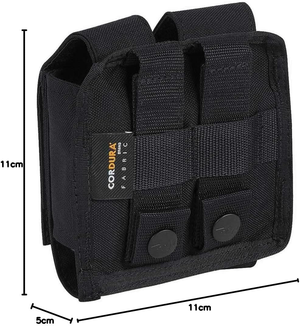 Tasmanian Tiger Mil Pouch 2 x 40 mm Schwarz, Schwarz