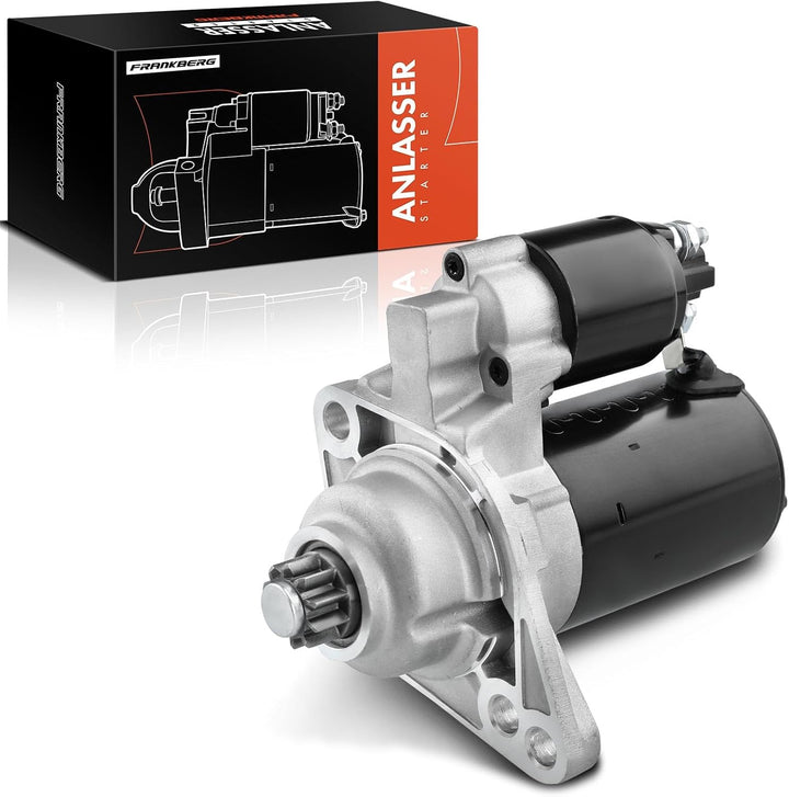 Frankberg Anlasser Starter 1,1KW Kompatibel mit A1 8X1 8XK 8XA 8XF 1.4L-2.0L A3 8P1 8P7 8PA 1.4L-2.0