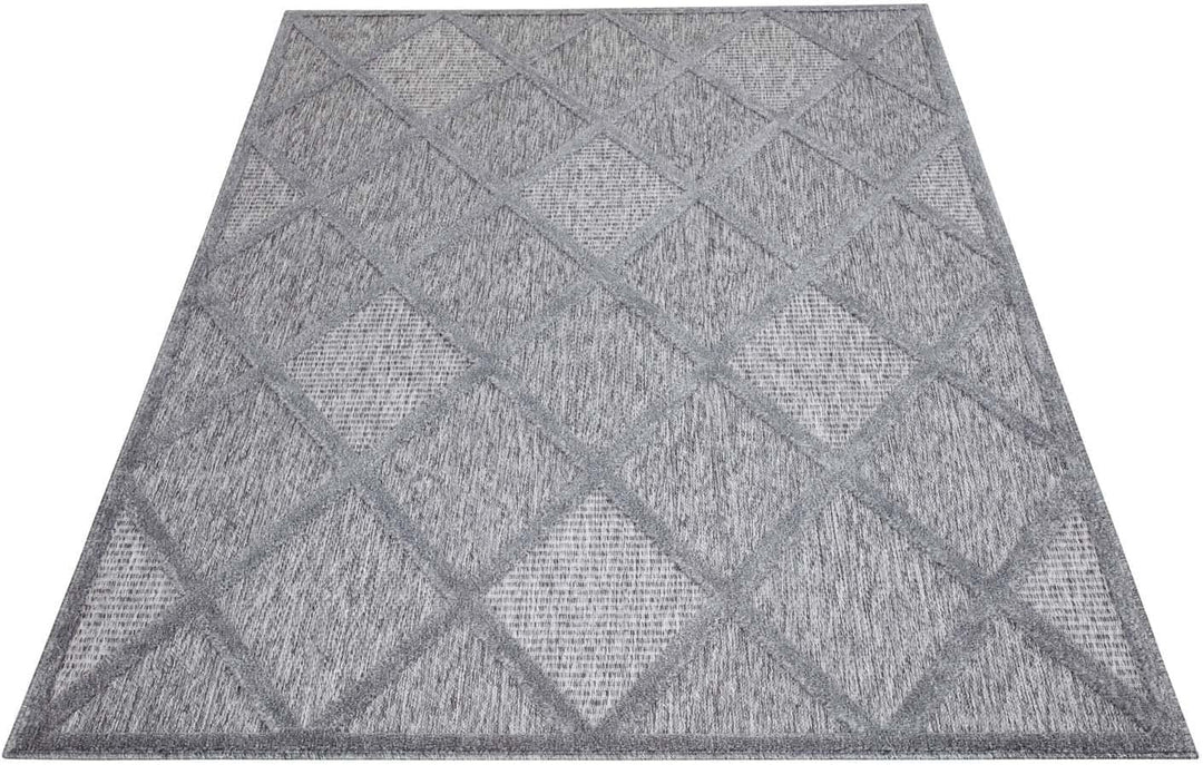 carpet city In-&amp; Outdoor Teppich - 160x230 cm - für Innen-&amp; Aussenbereich - Wetterfest Balkon-Teppic