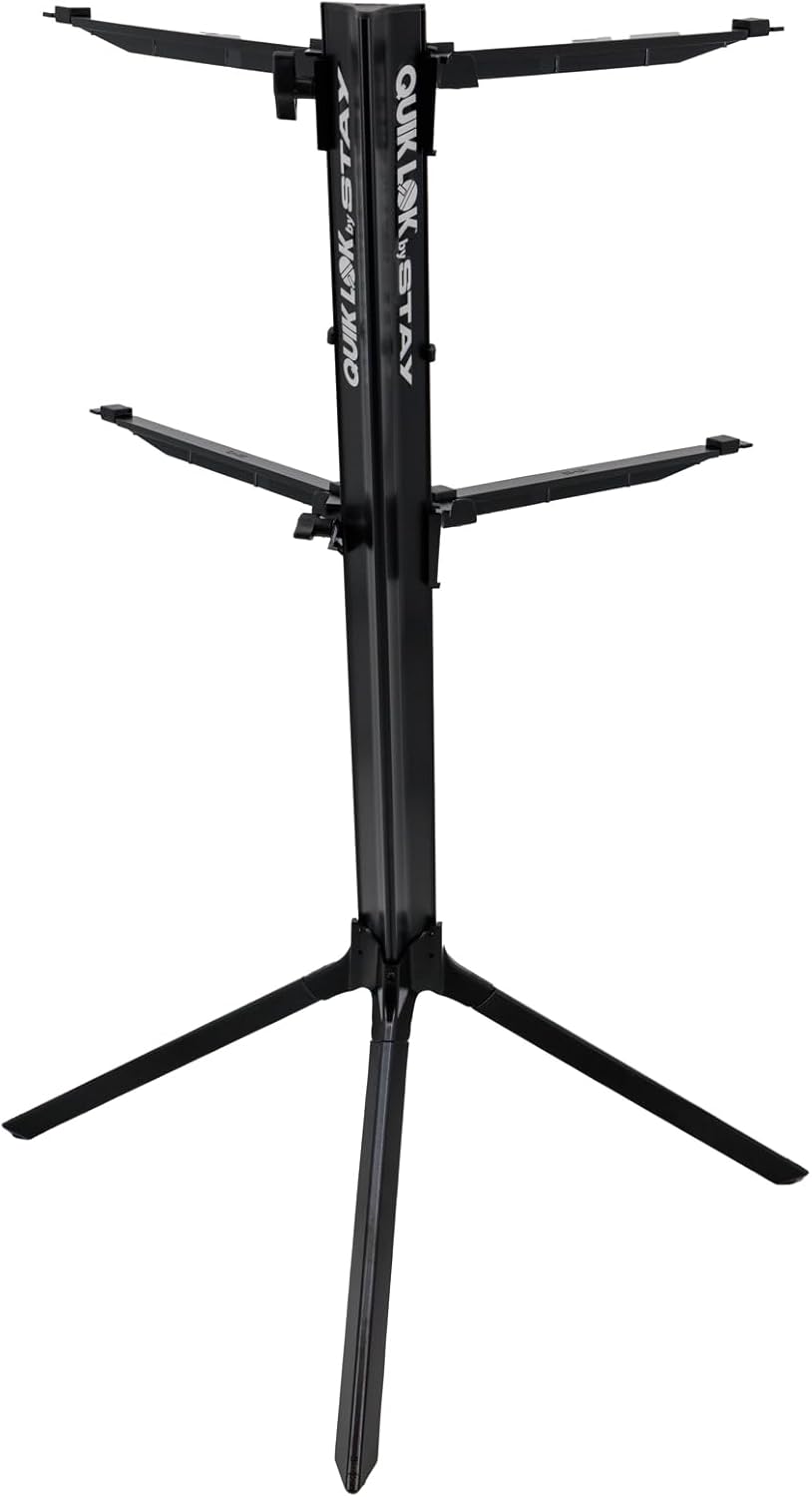 Stay Musik S1100/02blk Ständer Black 2 Tier Straight, Black 2 Tier Straight