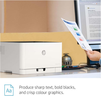 HP Color Laser 150nw Farb-Laserdrucker (Drucker, USB, LAN, WLAN),weiss-grau Drucker WLAN