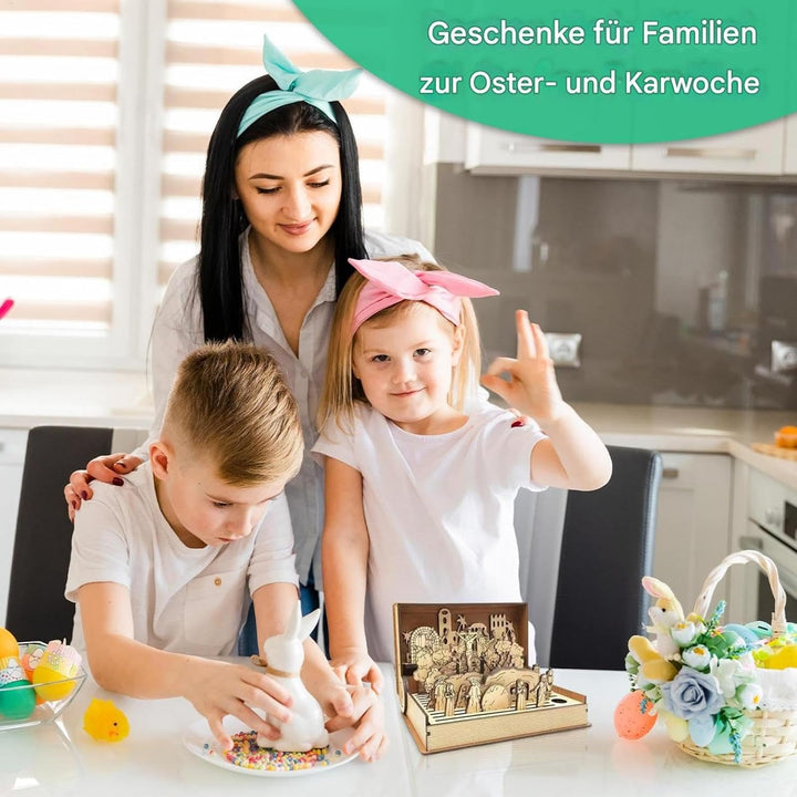 Generisch Osterszene, Osterszene Osterkrippe, Ostergeschichte Auferstehung, Tragbare Auferstehungssz