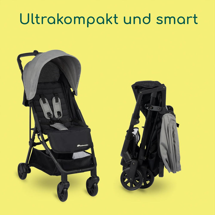 Bebeconfort Buggy Teeny 3D, Ultrakompakt zusammenklappbarer Kinderwagen inkl. passender Tragetasche,
