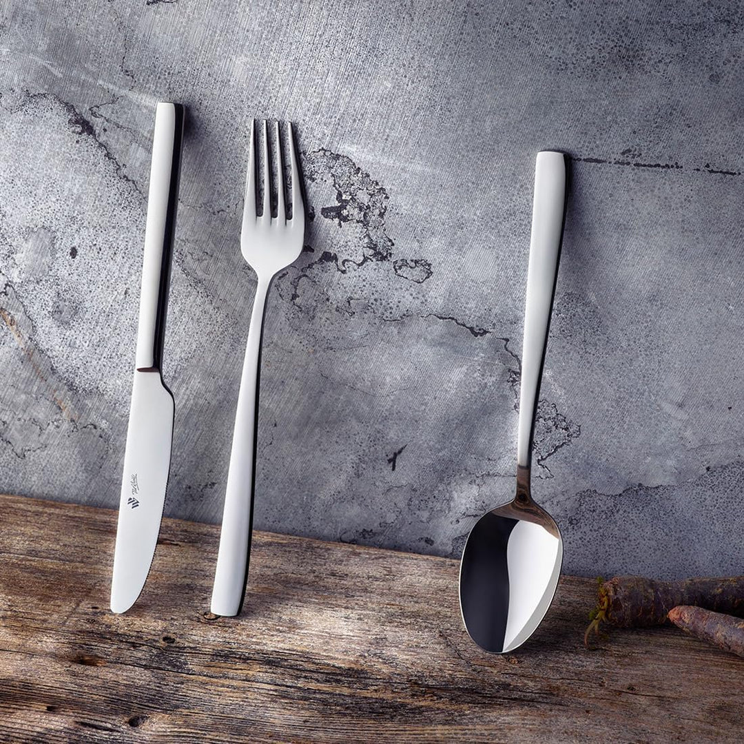 Paul Wirths PURE Besteck Set 12 Personen | 60-teilig | 18/10 Edelstahl Essbesteck poliert | Bestecks