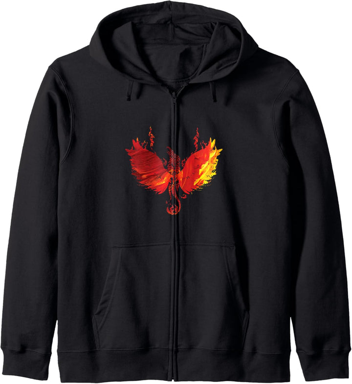 Genialer roter Feuervogel Phönix Geschenk Fun Kapuzenjacke