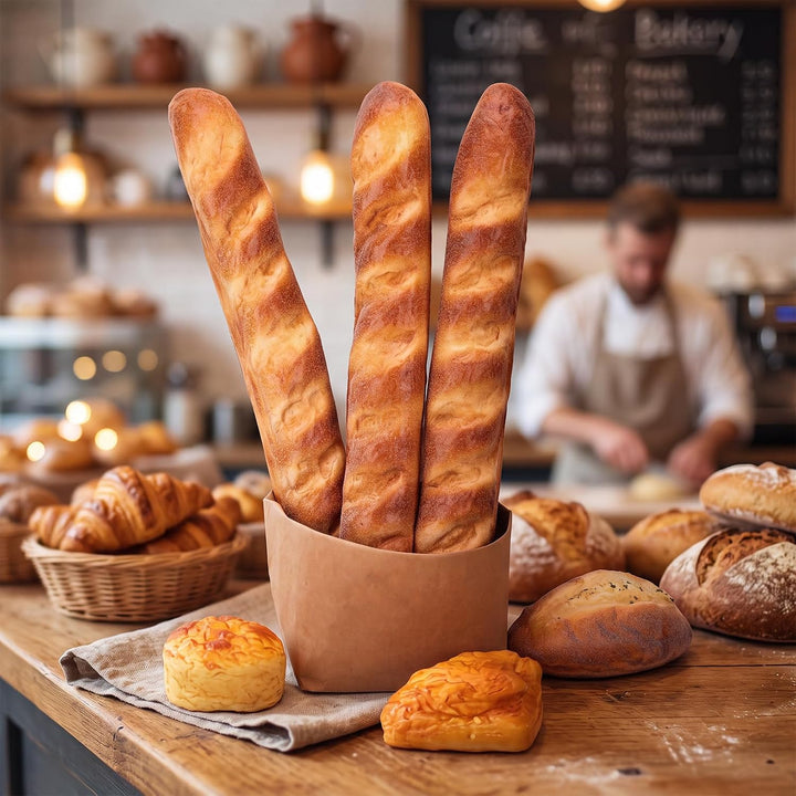 Gresorth 47cm Künstliche Lang Brot Requisite Gefälschte Baguette Simulation Lebensecht Nachspeise fü