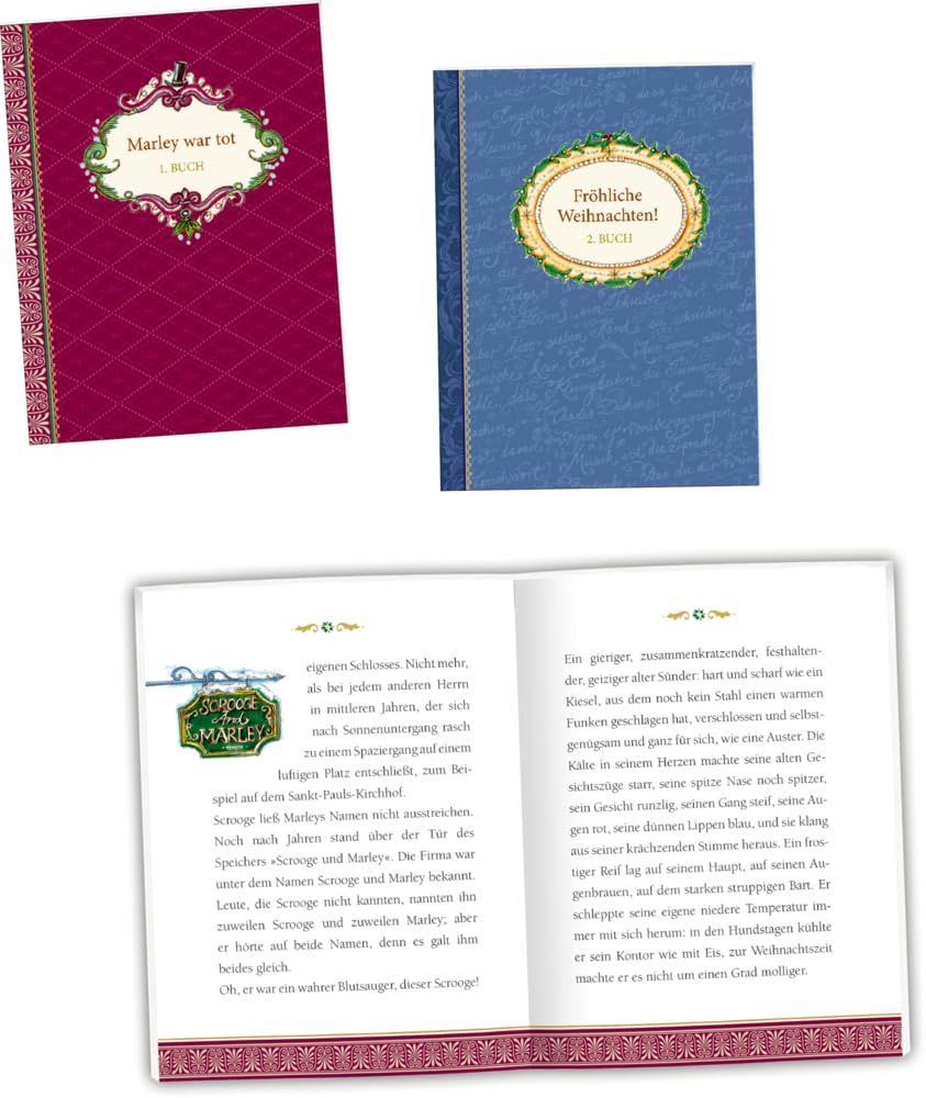Buchbox-Adventskalender – Charles Dickens Eine Weihnachtsgeschichte: in 24 BüchleinDie bibliophile B