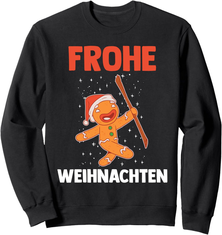 Weihnachts Lebkuchenmann Frohe Weihnachten Sweatshirt