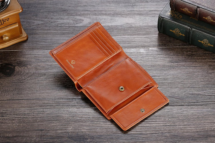 Cronus &amp; Rhea® | Luxus Geldbörse mit Münzfach aus exklusivem Leder (Charon) | Geldbeutel - Brieftasc