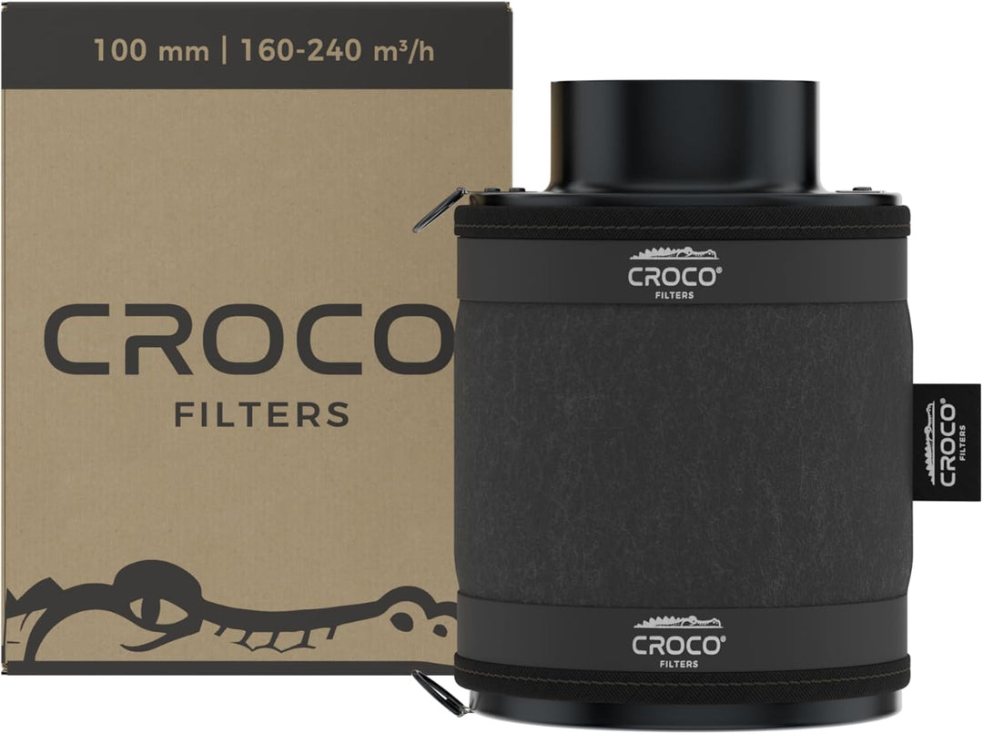 Croco - Aktivkohlefilter Grow - Kohlefilter für Growzelt - Growbox, Growzelt, Hydrokultur, Zuchtzelt