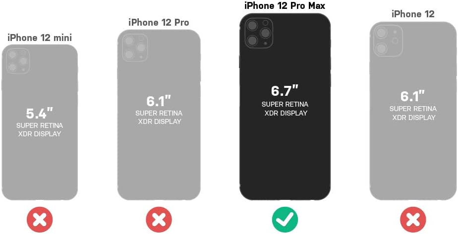 OtterBox Trusted Glass Displayschutz für iPhone 12 Pro Max gehärtetes Glas, Schutz vor Brüchen, Krat