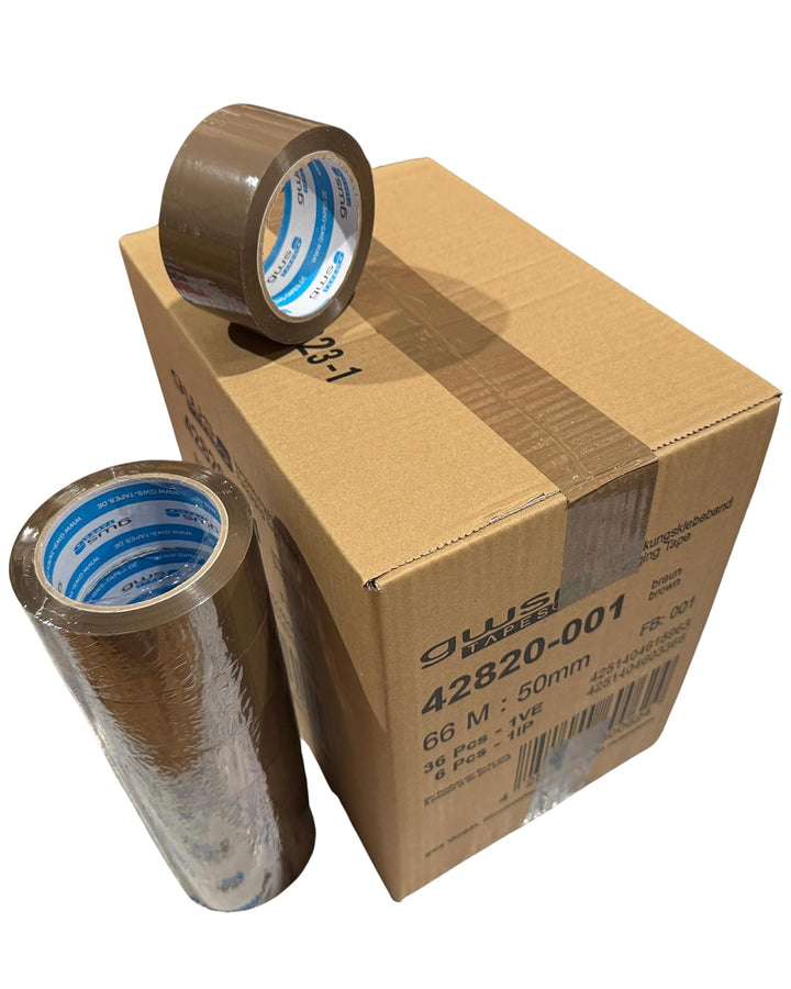 gws Verpackungs-Set mit robustem Lager/-Industrie Abroller und 6 Rollen sortiert 66m x 50mm zum Verp
