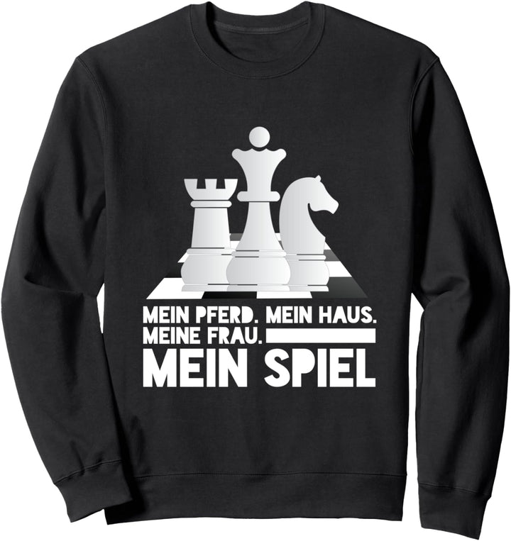 Schachspieler Schachfigur Schachbrett - Schach Sweatshirt