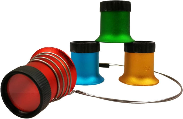 4 Aluminum Lupen für Uhrmacher mit Okularhalter ActiX Coloré - Augenlupen für die Uhrenreparatur