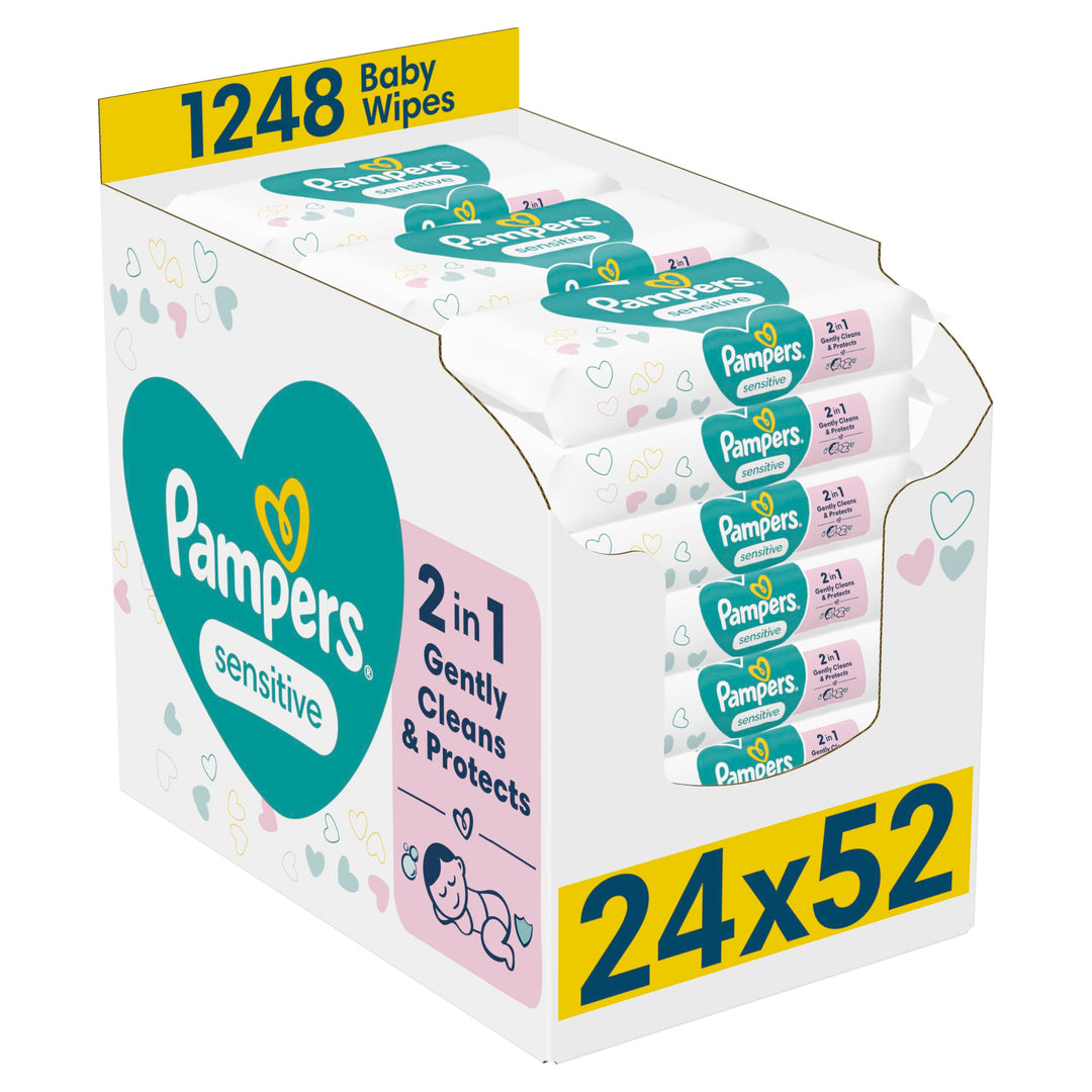 Pampers (Alte Version), Babytücher 0%, 1248 Tücher (24 x 52 Stück)