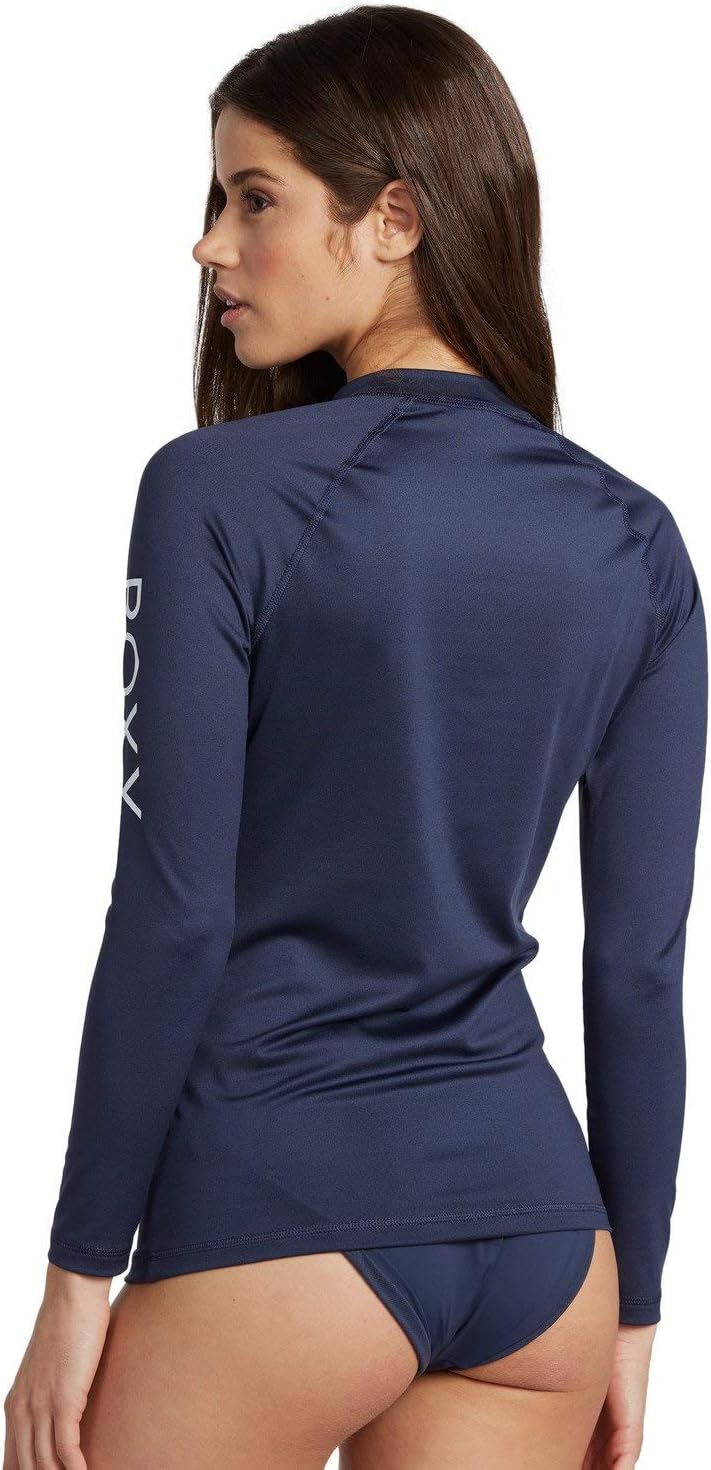 Roxy Damen Whole Hearted Ls Rx Rashguard (1er Pack) S Mood Indigo, S Mood Indigo
