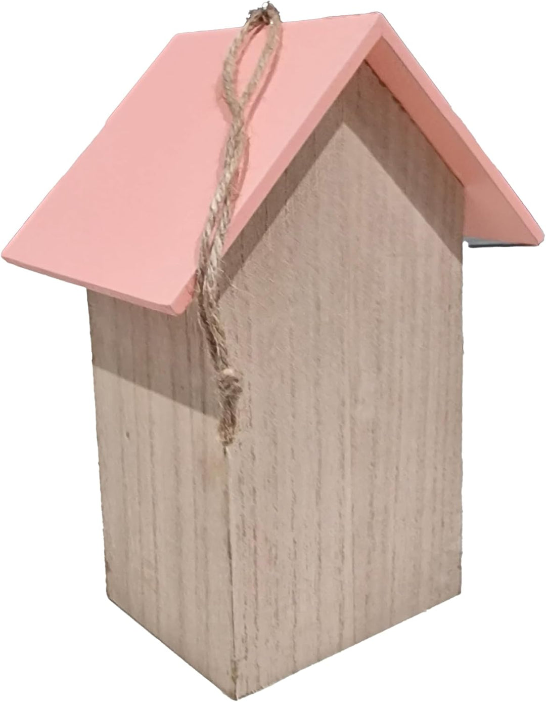 Nistkasten, versch. Ausführungen, 22 x 12 x 16 cm, aus Holz (Rosa Dach, 22 x 12 x 16 cm) Rosa Dach 2