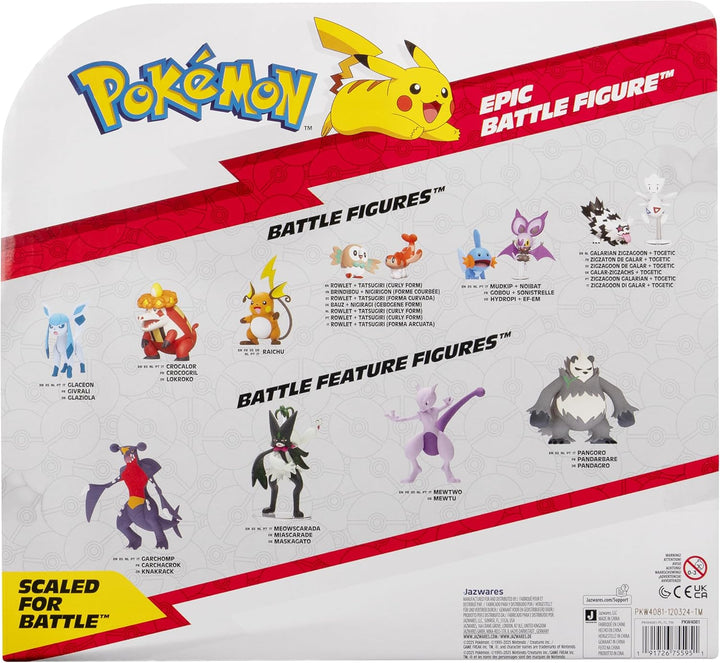 Pokémon PKW4081 -Skelokrok Epic Battle Figur 30 cm mit Display-Ständer, offizielle Figur