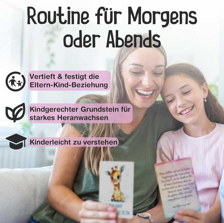 55 Affirmationskarten für Kinder - Selbstbewusstsein stärken Kinder - Achtsamkeit fördern Rosa, Rosa