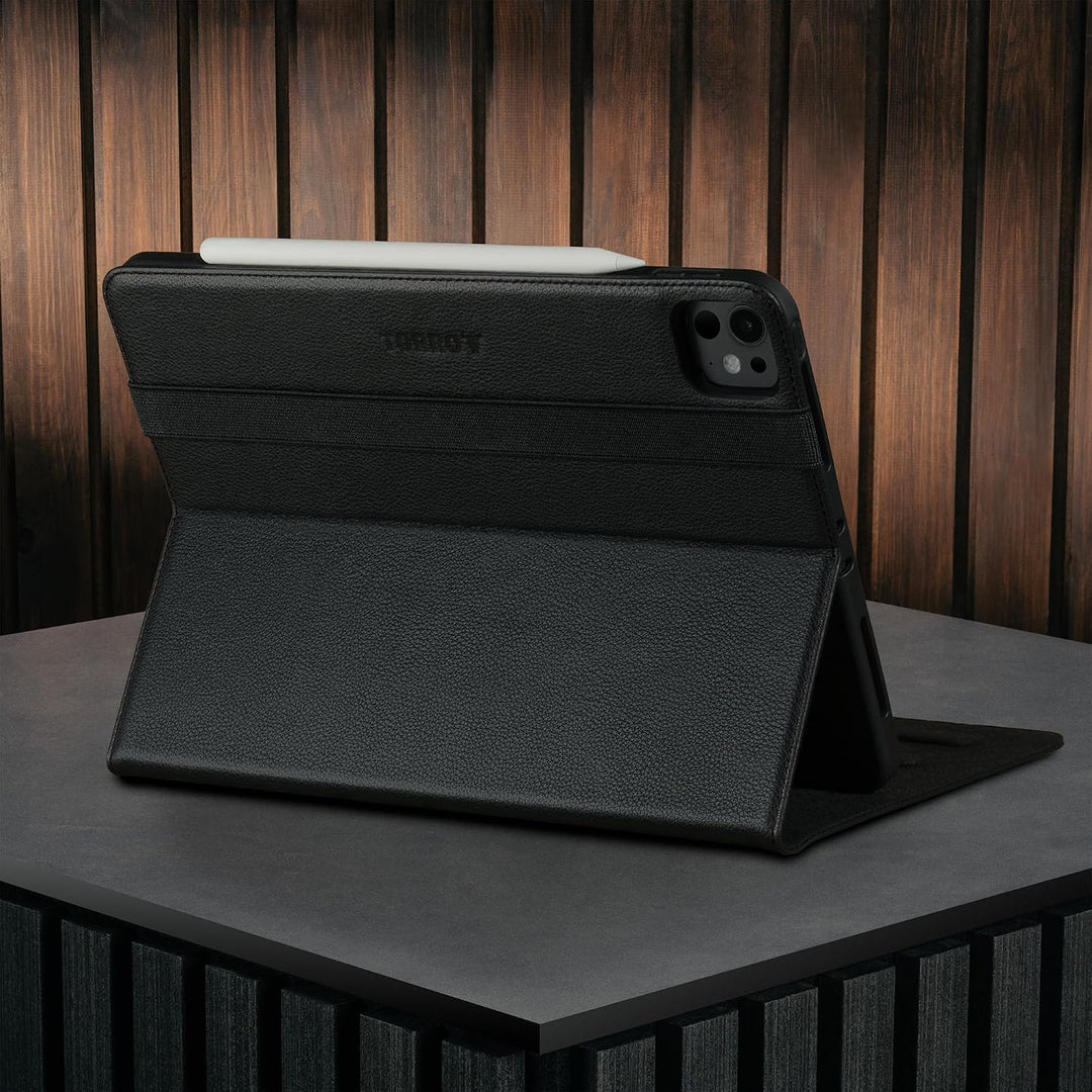 TORRO Lederhülle kompatibel mit iPad Pro 11" M5 / M4 - Echtleder iPad Pro 11 2025/2024 Hülle mit Sta