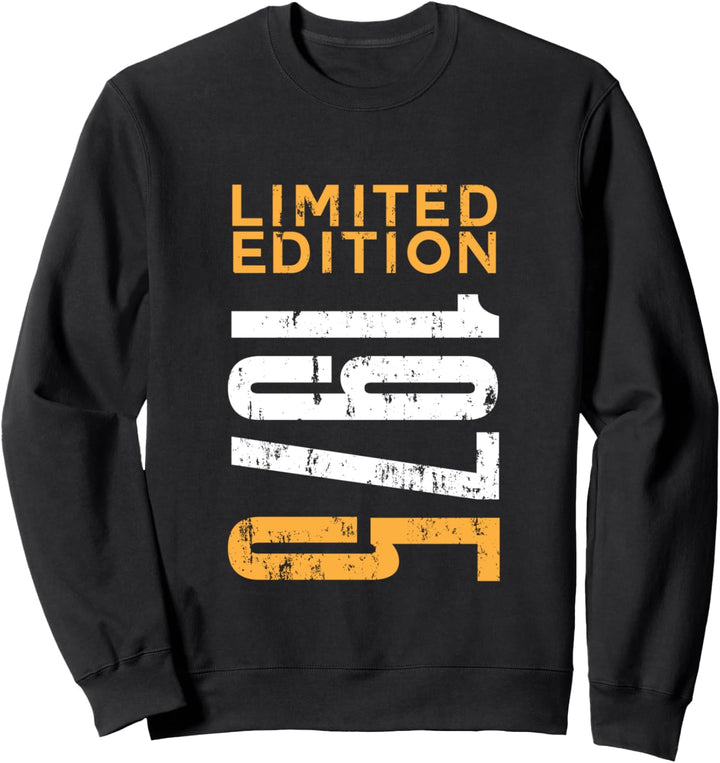 Limited Edition 1975 Vintage 47 Geburtstag Mann Frau Sweatshirt