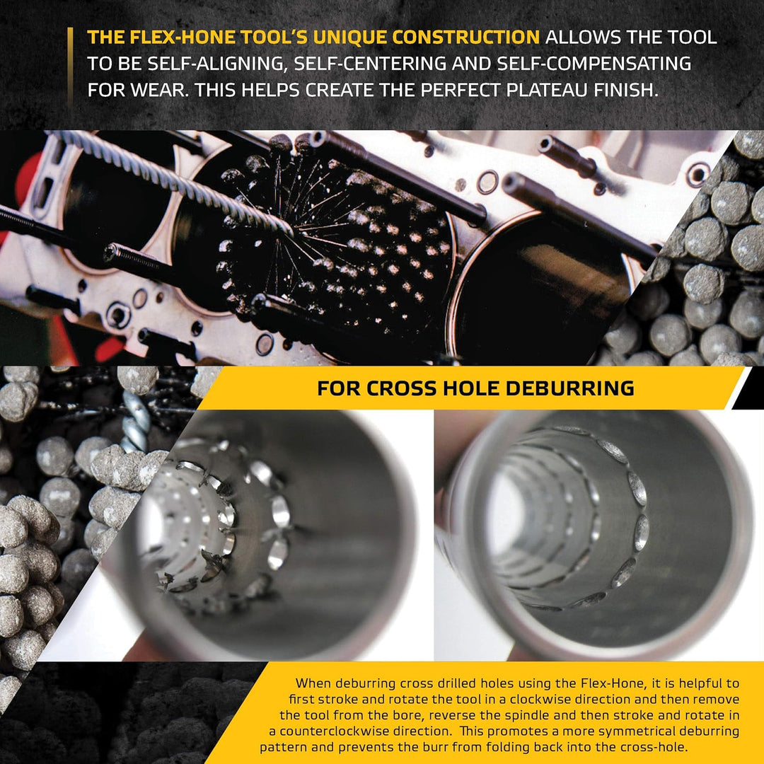 Flex-Hone Werkzeugbürste Forschung FLEX-HONE Zylinder Hone, BC Serie, Siliziumkarbid-Schleifmittel,