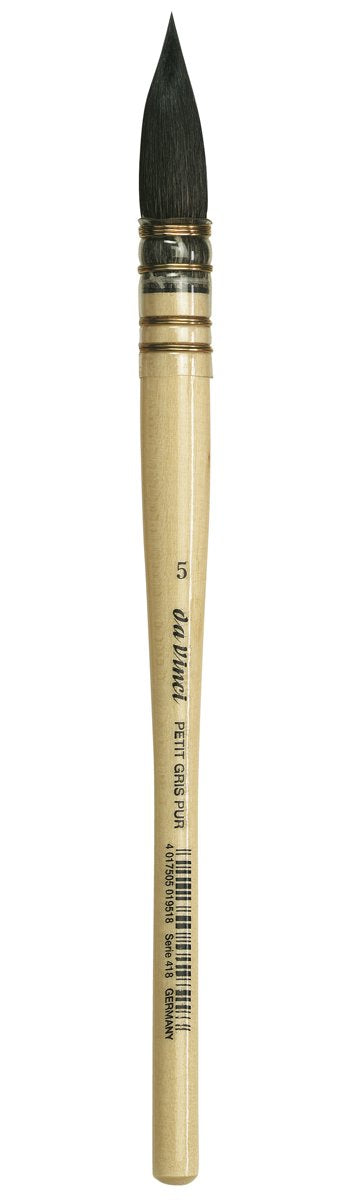da Vinci Aquarell-Serie 418 Petit Gris Pur Pinsel, Wasch-/Mop reines Russisches blaues Eichhörnchen,