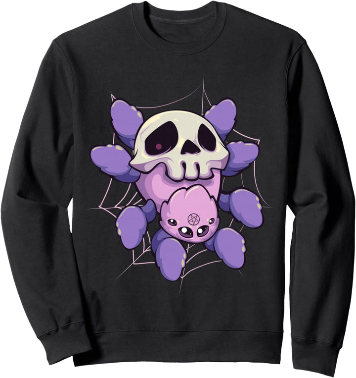 Pastel Goth Kawaii Spinne Tarantel mit Pentagramm Sweatshirt