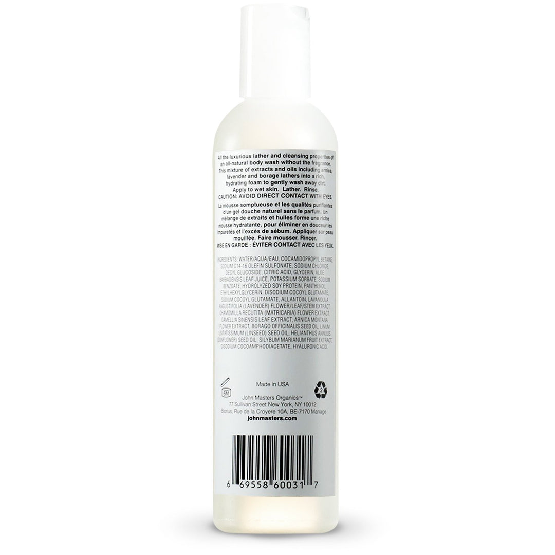 John Masters Organics bare unscented Duschgel, 236 ml